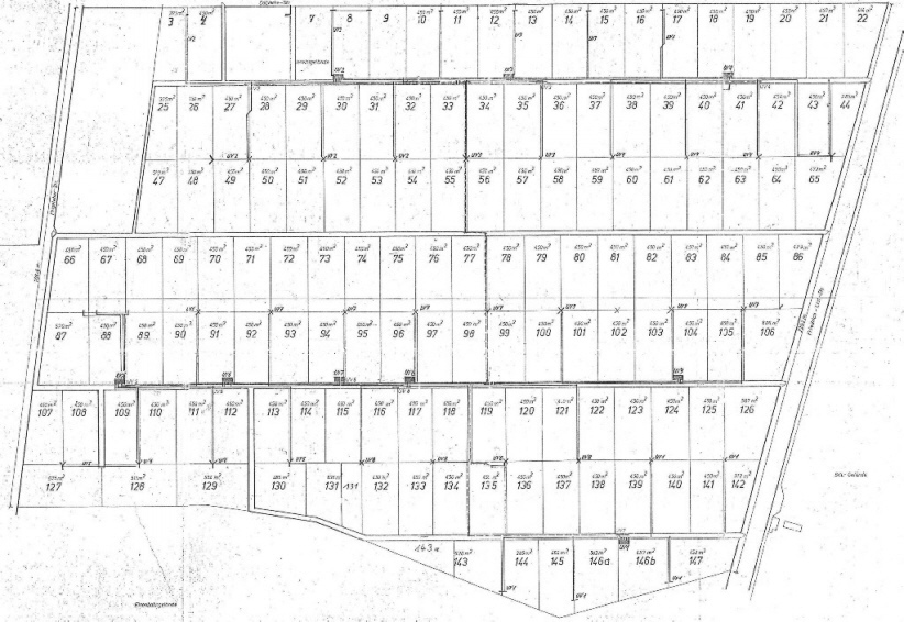 Lageplan der Kleingartenanlage